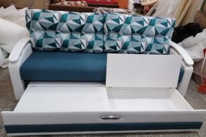 Диван прямой Лидер с мягкими подушками - Мебельная фабрика «МИКС»