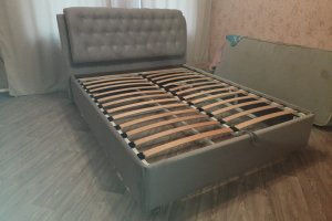 Кровать с мягкими тумбами Клеопатра - Мебельная фабрика «Р.И.А»