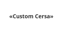 Розничный поставщик комплектующих «Custom Cersa»