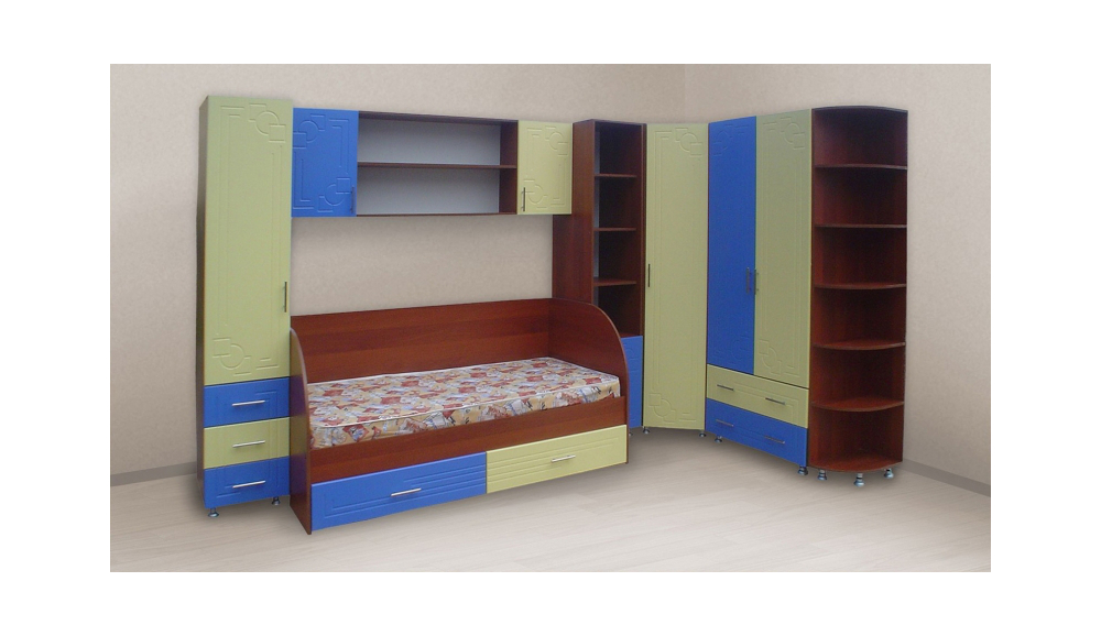 Набор корпусной мебели для детской комнаты Радуга