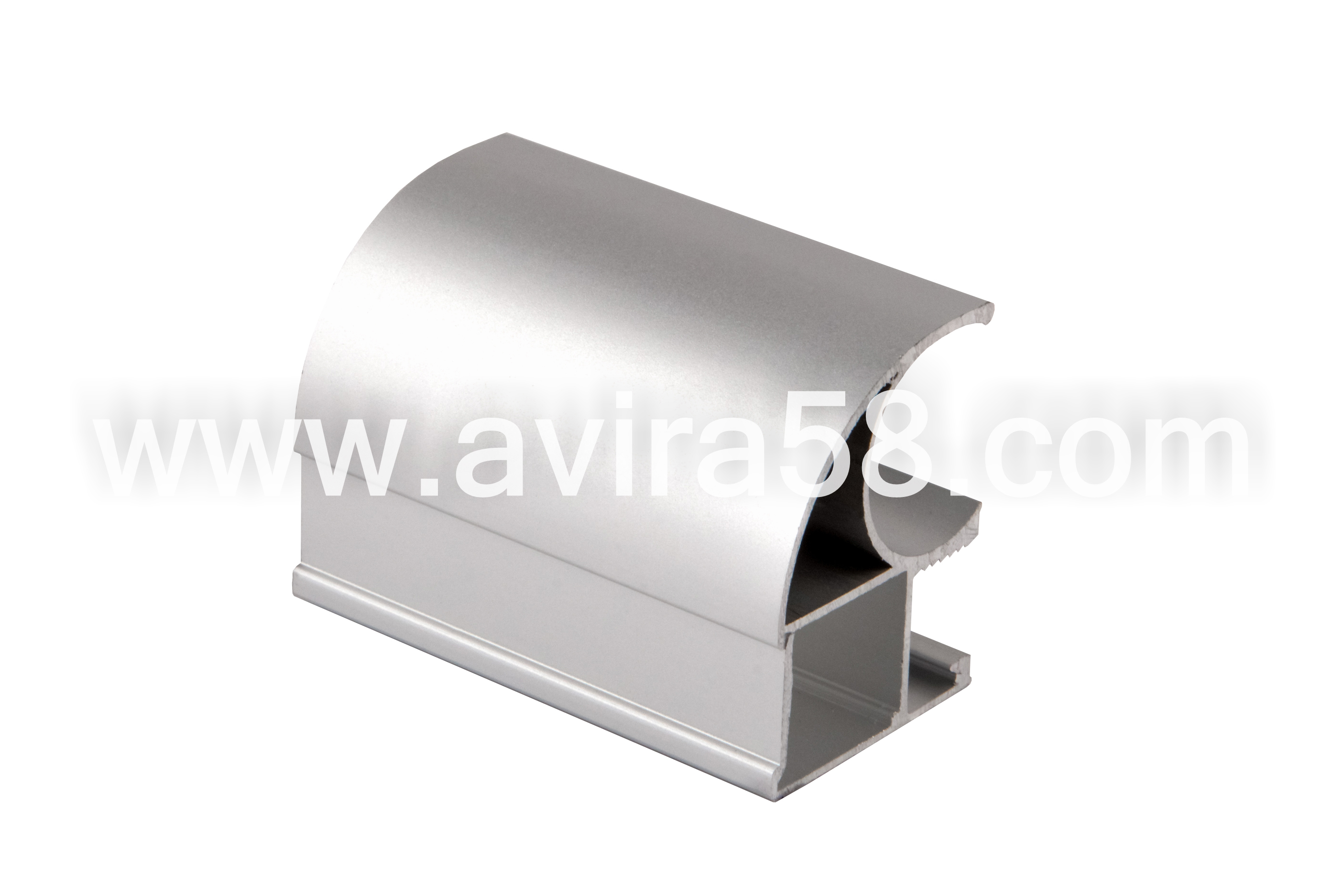 Алюминиевый профиль АТ-10 глянцевое серебро