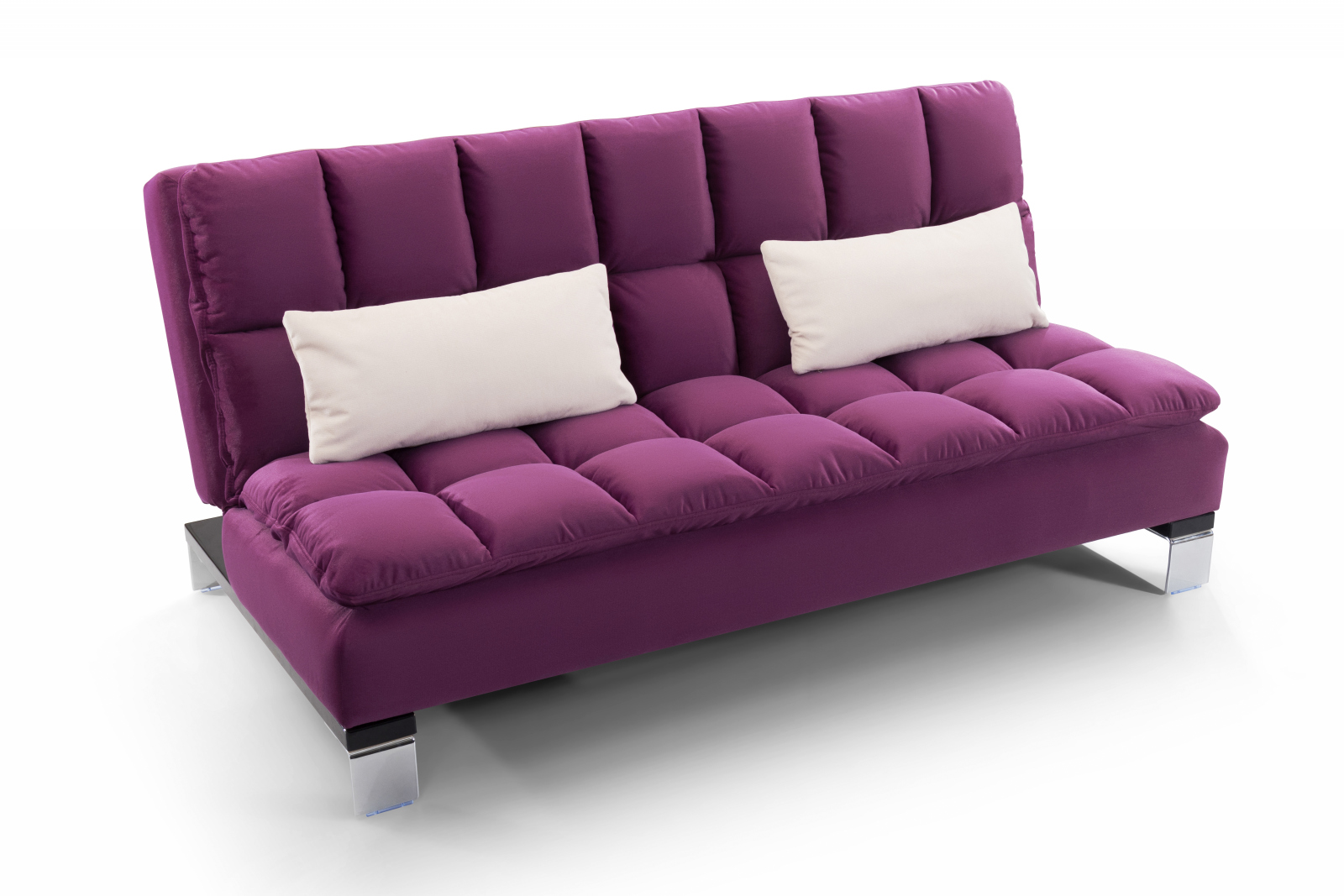 фиолетовый диван из экокожи