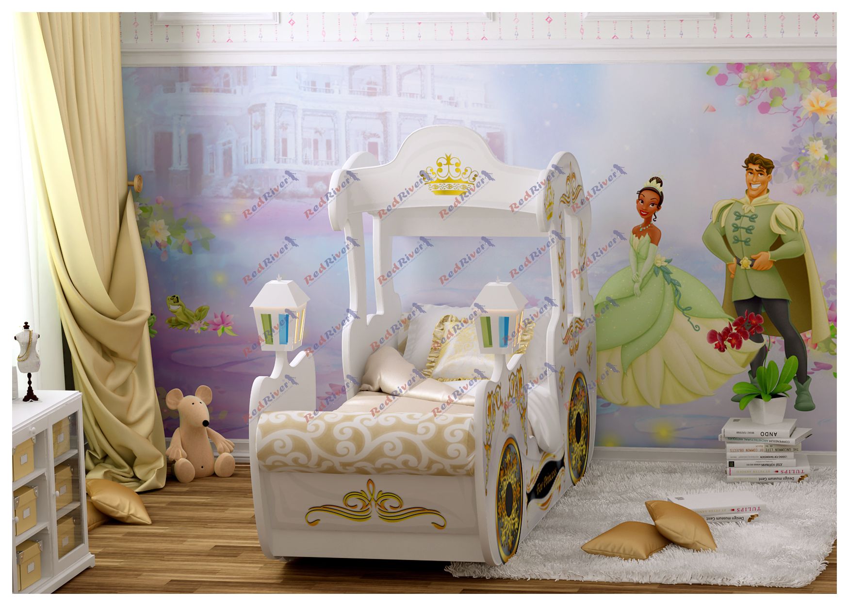 кровать карета для принцессы