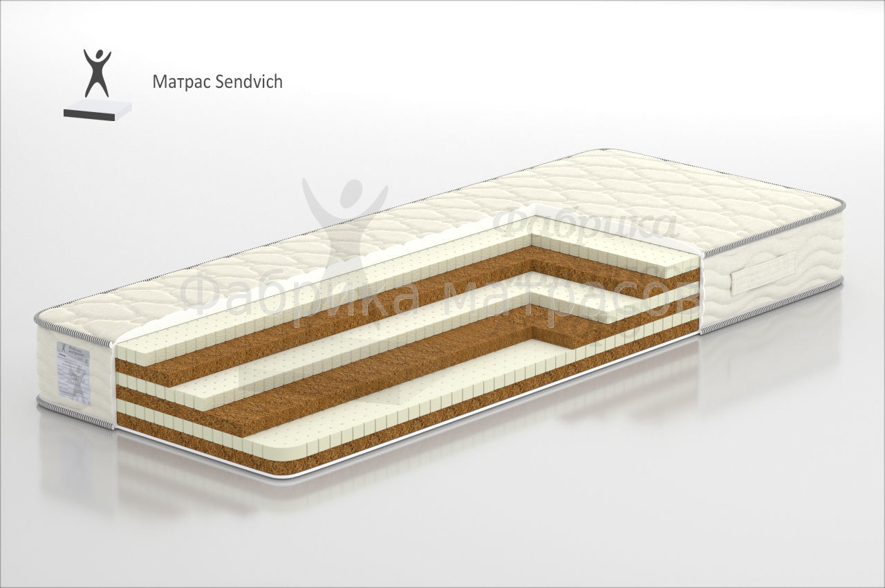 Матрас Lama премиум сендвич 90x200