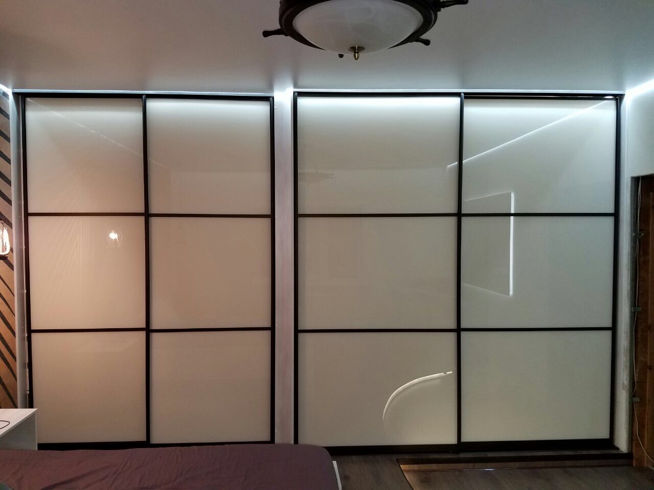 двери для шкафа купе тонированное стекло