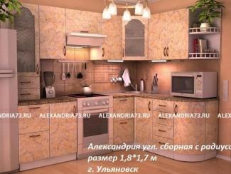 Кухня угловая сборная с радиусом Александрия плюс - Мебельная фабрика «Александрия»