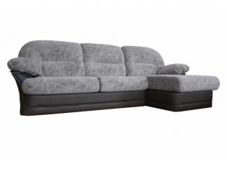 Серый диван с оттоманкой Андерс