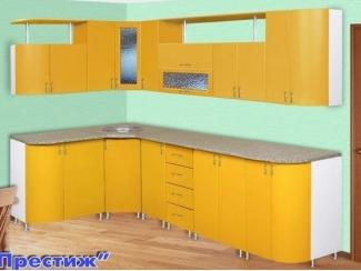 Желтая угловая кухня Престиж - Мебельная фабрика «С-Корпус»
