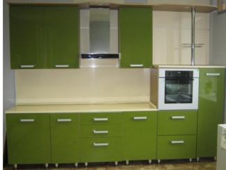 кухня прямая Визит акрил (олива) - Мебельная фабрика «Киржачская мебельная фабрика»