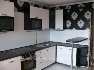 Черно-белая кухня из пластика 1422 - Мебельная фабрика «ЛюксБелМебель»