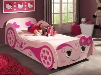 Розовая кровать Лолита для девочки - Мебельная фабрика «Мебельный Край»