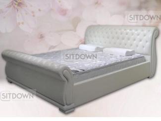 Кровать из кожи Герцогиня  - Мебельная фабрика «Sitdown»