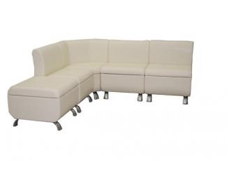 Угловой диван с пуфиком Модерн - Мебельная фабрика «URFIN JUSSE»