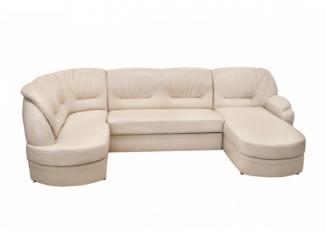 Светлый П-образный диван Эльвира-3 - Мебельная фабрика «Вектор-М»