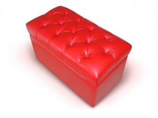 Красный пуф - Мебельная фабрика «Идеальный Дуэт»