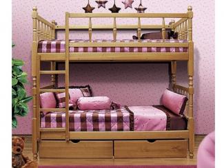 Кровать 2-х ярусная с фигурными спинками - Мебельная фабрика «Фант Мебель»