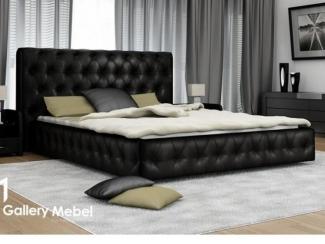 Черная кровать Letto GM 01 - Мебельная фабрика «Галерея Мебели GM»