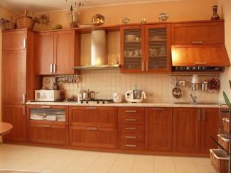 Кухонный гарнитур прямой Бук цвет миланский орех - Мебельная фабрика «ARVA»