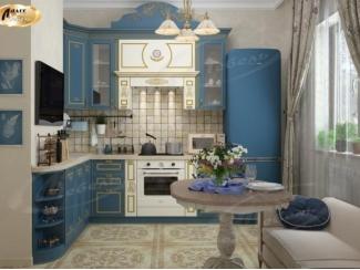 Синяя матовая кухня Сифора Дем