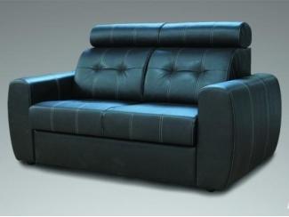 Черный диван с подголовником Лас-Вегас 2 - Мебельная фабрика «DiWell»