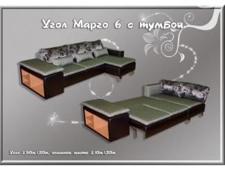 Угловой диван Марго 6 с тумбой - Мебельная фабрика «Мон»
