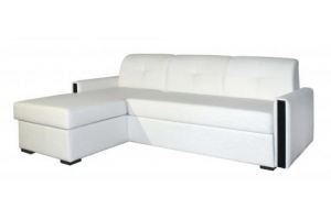 Белый угловой диван Боон