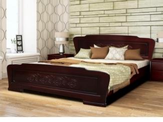 Коричневая кровать Соня  - Мебельная фабрика «Мебельный комфорт»