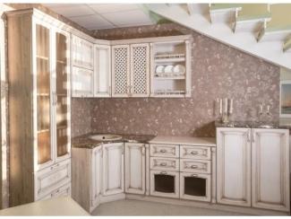 Кухня из массива дуба белёный с патиной орех - Мебельная фабрика «Леспром»