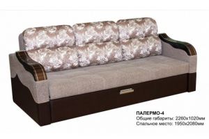 Простой диван Палермо 4 - Мебельная фабрика «Любимая мебель»