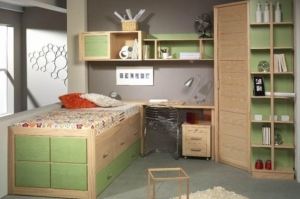 Детская Спальня  Оптимальная - Мебельная фабрика «Лидер Массив»