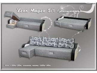 Угловой диван Марго 5-1 увеличенный - Мебельная фабрика «Мон»