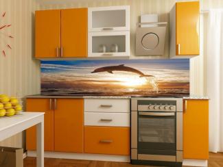 Оранжевый кухонный гарнитур Смак 11 - Мебельная фабрика «Лига Плюс»