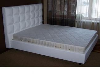 Белая кровать с высоким изголовьем - Мебельная фабрика «Мастер Мебель-М»