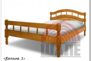 Кровать деревянная Хельга 1 - Мебельная фабрика «ВМК-Шале»