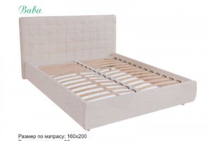Кровать с мягким изголовьем Вива - Мебельная фабрика «Фортуна»