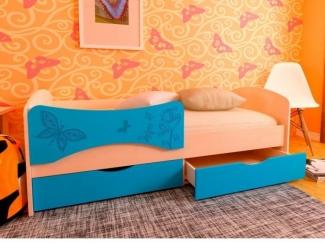 Детская кровать МДФ Бабочки - Мебельная фабрика «Мульто»