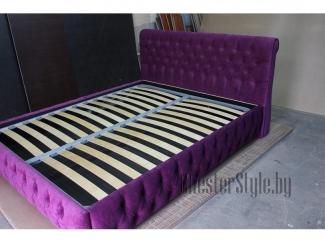 Двуспальная кровать с каретной стяжкой Grajina  - Мебельная фабрика «ChesterStyle»