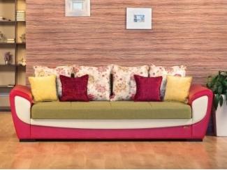 Яркий диван-кровать с цветами - Импортёр мебели «Конфорт»