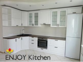 Угловая белая кухня Бьянка - Мебельная фабрика «ENJOY Kitchen»