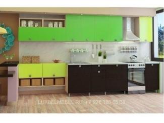 Яркая кухня с фасадами ДСП модель 002 - Мебельная фабрика «ЛюксБелМебель»