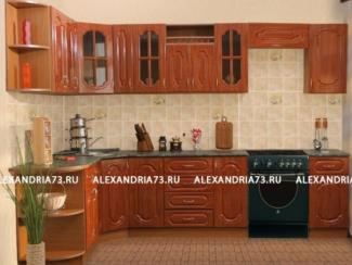 Кухня угловая Александрия плюс с радиусом открытым