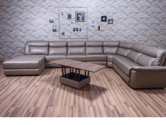 Модульный диван угол с оттоманкой Елизавета 008  - Мебельная фабрика «Мягкофф»