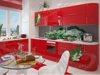 Красная глянцевая кухня Феерия - Мебельная фабрика «Ладос-мебель»