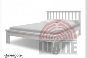 Двуспальная кровать из дерева Агнесса - Мебельная фабрика «ВМК-Шале»