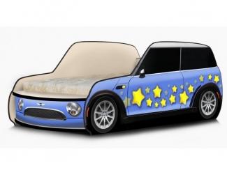 Кровать-машина Мини Звёздочки синий