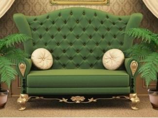 Зеленый диван Divano 07 - Мебельная фабрика «Галерея Мебели GM»