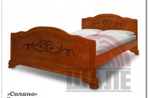 Кровать со спинкой Солано - Мебельная фабрика «ВМК-Шале»