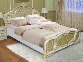 Двухспальная кровать из экокожи Агата 2 - Мебельная фабрика «Виктория»