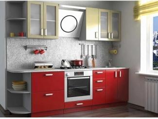 Кухня в красном и золотом цвете