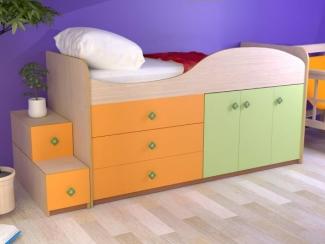 Кровать Малыш с комодом и ящиками - Мебельная фабрика «Мистер Хенк»